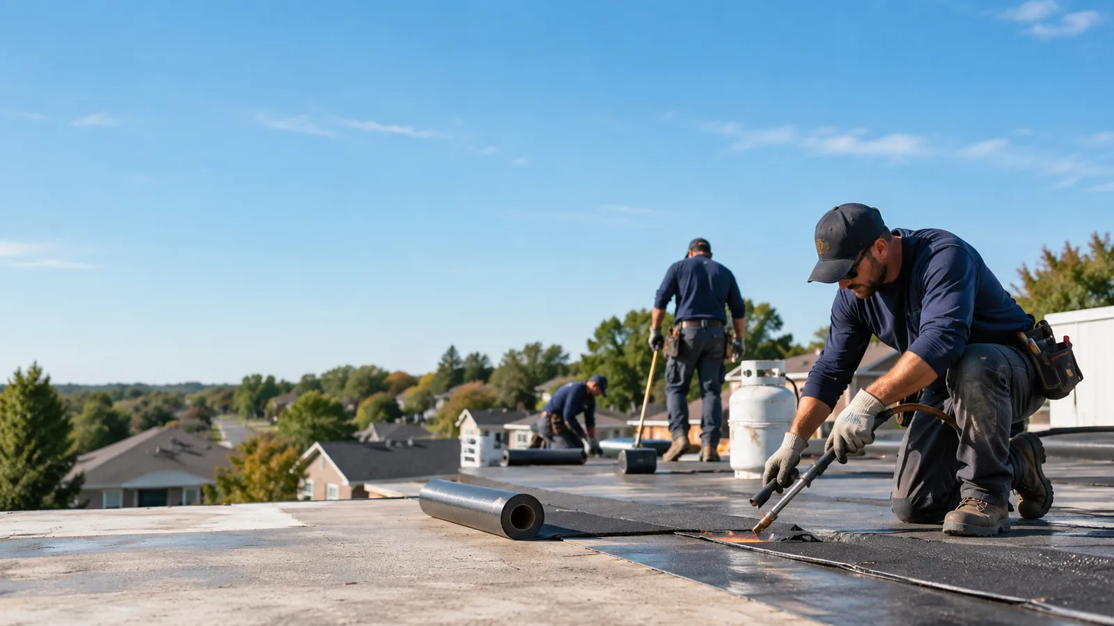 Flat Roof Leak Repair providers in Evergreen, LA